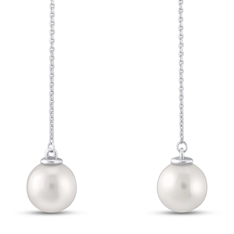 0,03 Karat İnci Pırlanta Küpe