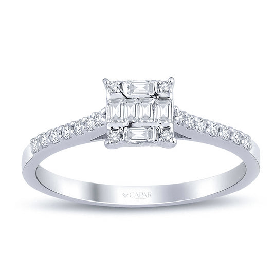 0.25 Karat Baget Pırlanta Yüzük