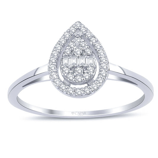 0.25 Karat Pırlanta Baget Yüzük