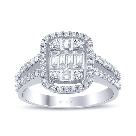 0.75 Karat Baget Pırlanta Yüzük