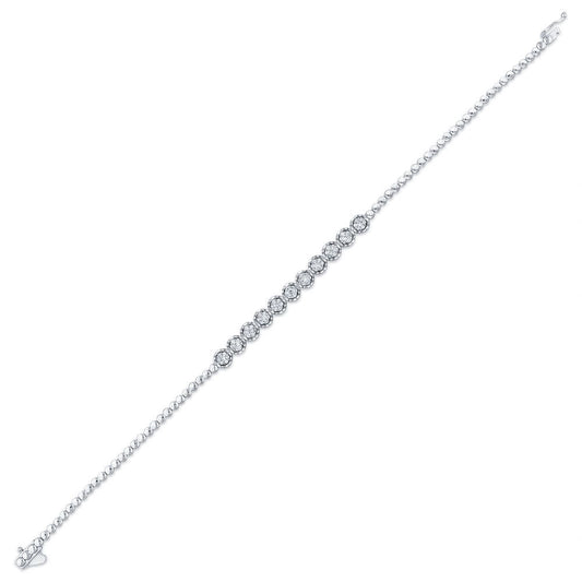 0.47 Karat Pırlanta Su Yolu Bileklik